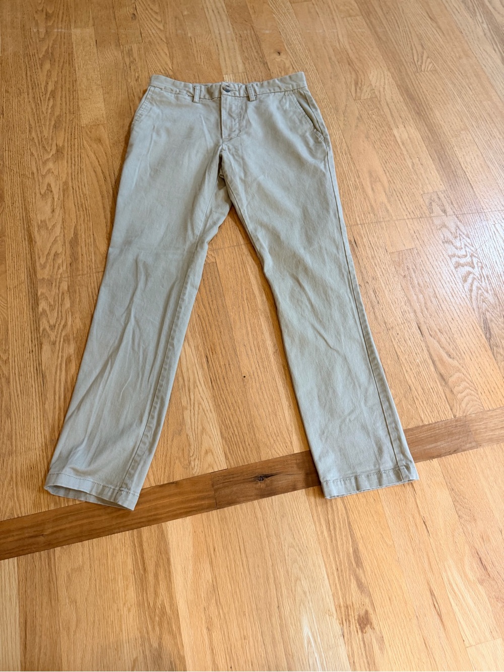 Men's Size 28x30 "Old Navy" Khaki Straight-Leg Chinos - Light Tan Ultimate Slim
